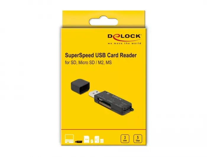 Karti lasītājs DeLOCK SuperSpeed USB Photo 5