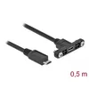 DeLOCK Cable USB 2.0 Micro-B female panel-mount to USB 2.0 Micro-B male Photo 2