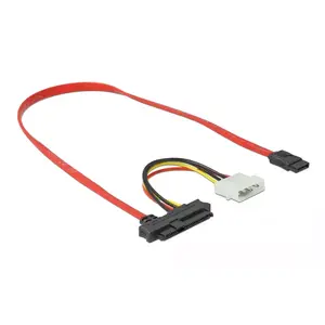 SAS SFF-8482 + Power uz SATA 7pin kabelis 0.5m DeLOCK 82219