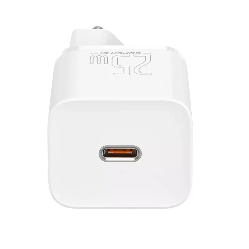 Baseus Super Si Ātrais lādētājs 1C 25W ar USB-C kabeli USB-C 1m (balts) Photo 4