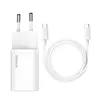 Baseus Super Si Ātrais lādētājs 1C 25W ar USB-C kabeli USB-C 1m (balts) Photo 7