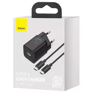 Зарядное устройство Baseus TZCCSUP-L01 Внутреннее AC USB Быстрая зарядка Черное