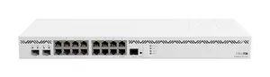 Wired router MikroTik CCR2004-16G-2S+ — 16x Gigabit RJ-45, 2x SFP+, 4 GB DDR4, 128 MB flash, 1U rack, AC 100–240V
