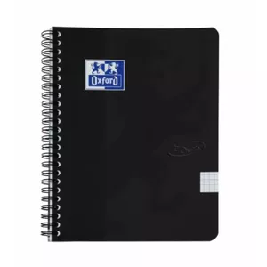 Spiral notebook Oxford Touch A5+ — 70 sheets, black cover