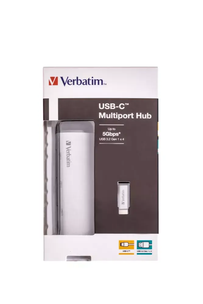 USB-C Мультипортовый Хаб Verbatim Четыре порта USB 3.2 Gen 1 Photo 4
