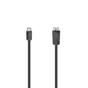 USB Cable Hama 00200655 USB 3.2 Gen 1 0.75 m USB C Micro-USB A Black