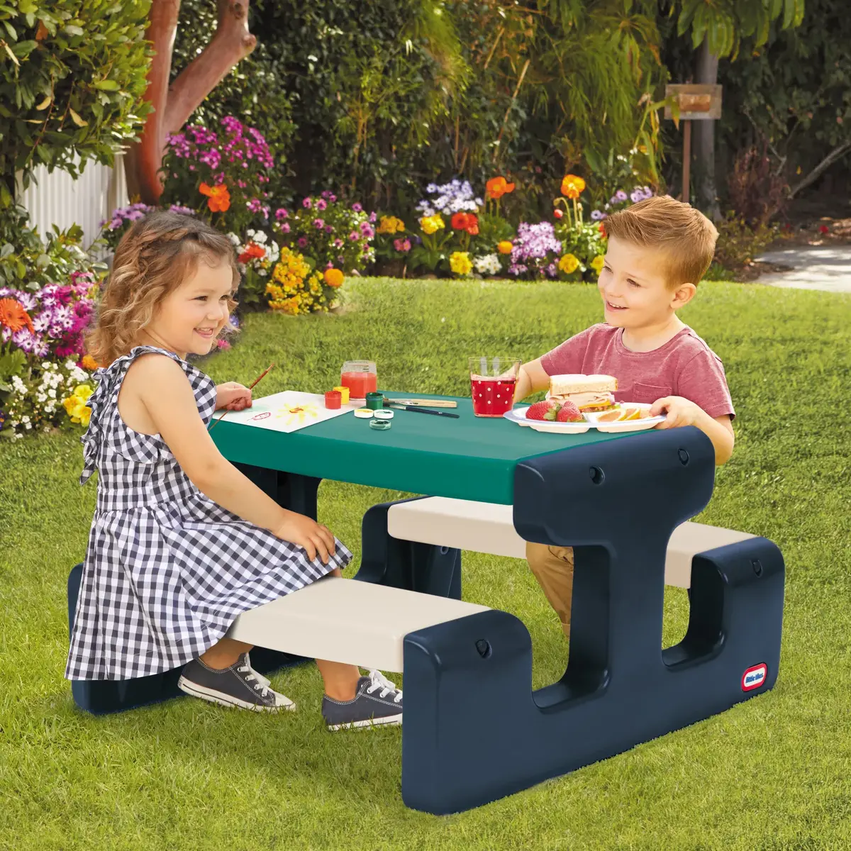 Little Tikes Easy Store Picnic Table — bērnu piknika galds Photo 3
