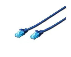 Network patch cable DIGITUS DK-1512-200/B Cat5e U/UTP RJ-45–RJ-45 Blue