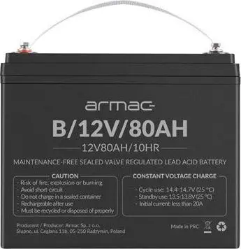 Slēgta VRLA AGM akumulators ARMAC 12V