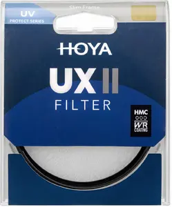 UV filter Hoya UX II 37mm — screw-on camera lens protector for UV light reduction