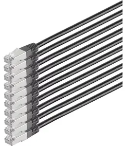 Tīkla kabelis ShiverPeaks 75711-H0.5S-SET10 Cat 6 S/FTP PIMF, 0,5 mm vadītājs, komplekts 10 gab.