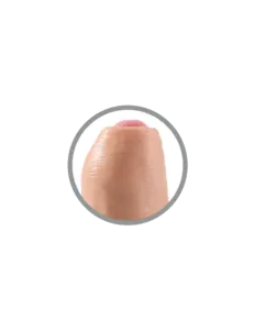 Dildo king cock Realistic Uncut Flesh 15 cm — realistic uncut design, soft texture, stable base