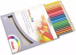 Krāsainie zīmuļi Pentel Arts, 24 krāsas