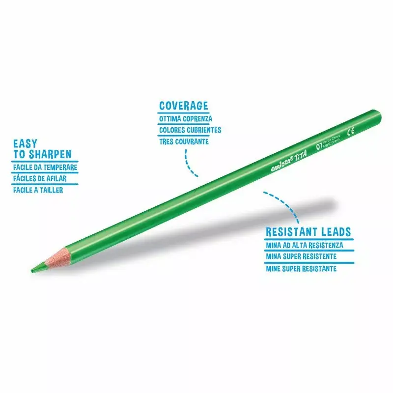 Colour pencils Carioca TITA triangular 12 pcs Photo 2