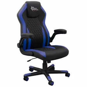 Gaming chair White Shark K-8879 — ergonomic design with blue accents