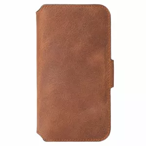 PhoneWallet Krusell for Samsung Galaxy S21+ vintage cognac — wallet-style phone case