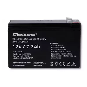 UPS battery Sealed Lead Acid Qoltec 53062