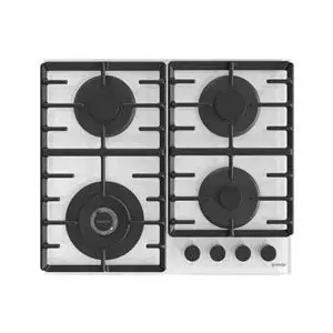 Gorenje GTW642SYW gāzes plīts virsma, 4 degļi, rotējošie taustiņi, balta