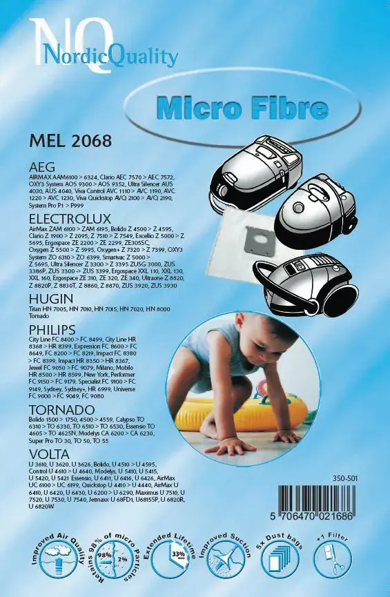 Piederumu komplekts Nordic Quality MEL 2068 Photo 4