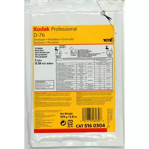 Fotofilmas attīstītājs Kodak D-76 pulveris 1 l — melnbaltai filmai