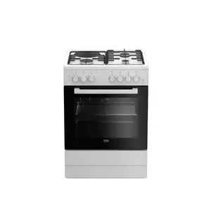 Beko FSE63110DW Brīvi stāvoša plīts Gāzes Melns, Balts A