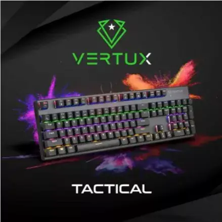 Mehāniskā spēļu tastatūra Vertux TACTICAL.E Photo 3