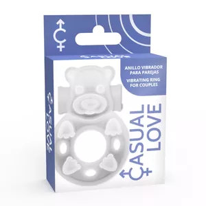 Кольцо-удлинитель для пениса Casual Love D-217978, прозрачное, эластичный безопасный материал