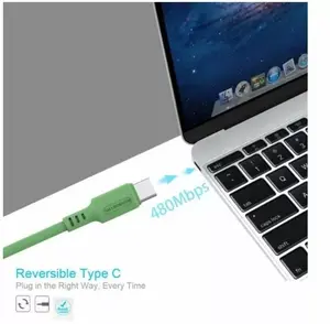 Кабель SOMOSTEL SMS-BP06 USB-A на USB-C 1.2 м 3А для быстрой зарядки фиолетовый