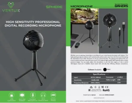 Microphone Vertux Sphere Professional Photo 4