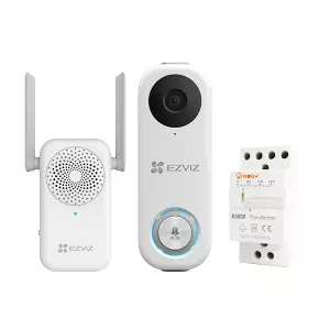 EZVIZ DB1C Smart Video Doorbell with Chime & Transformer Kit