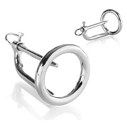 Chastity device metal hard Gland Ring ar korķi D-205366 Photo 2