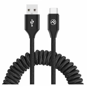 USB to USB-C Data Cable Tellur Extendable 3A 1.8 m Black