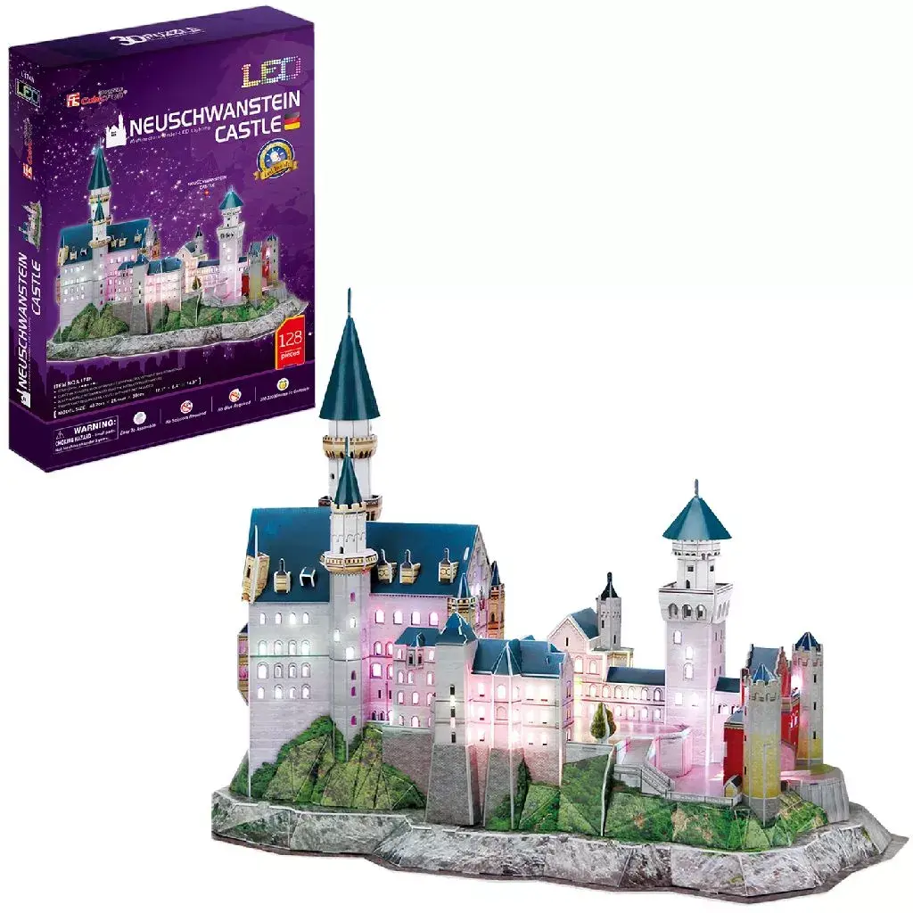 3D-пазл CubicFun Замок Нойшванштайн с LED Photo 2