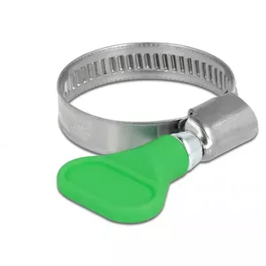 Бабочка зажим DeLOCK 400 SS 20 - 35 mm 5 штук зеленый