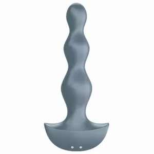 Anal vibrator Satisfyer Lolli Plug 2 — silicone, length 142 mm, diameter 30.1 mm, grey