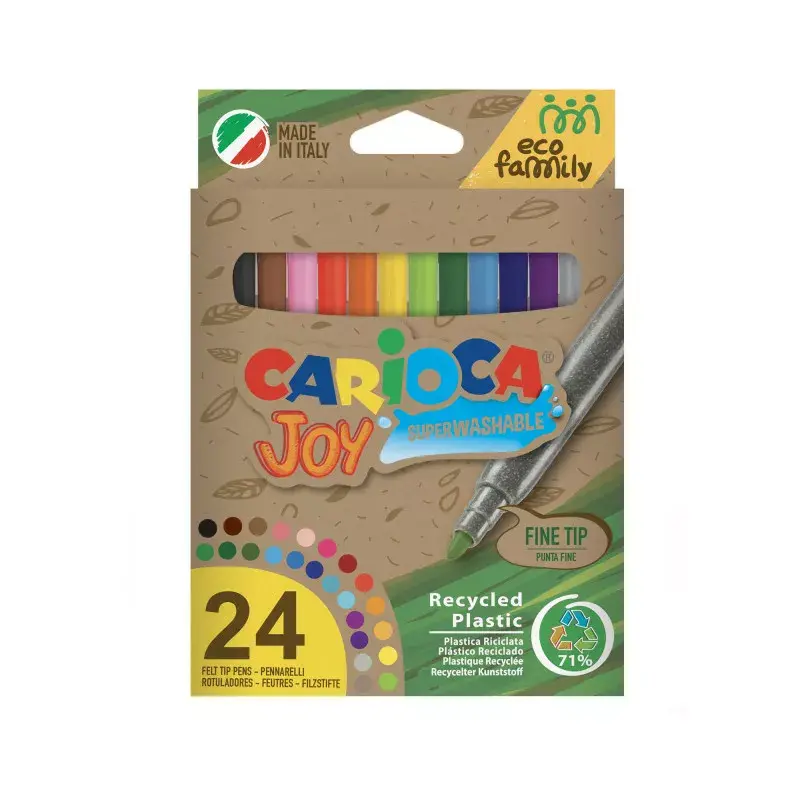 Фломастеры Carioca JOY ECOFAMILY 24 шт Photo 5