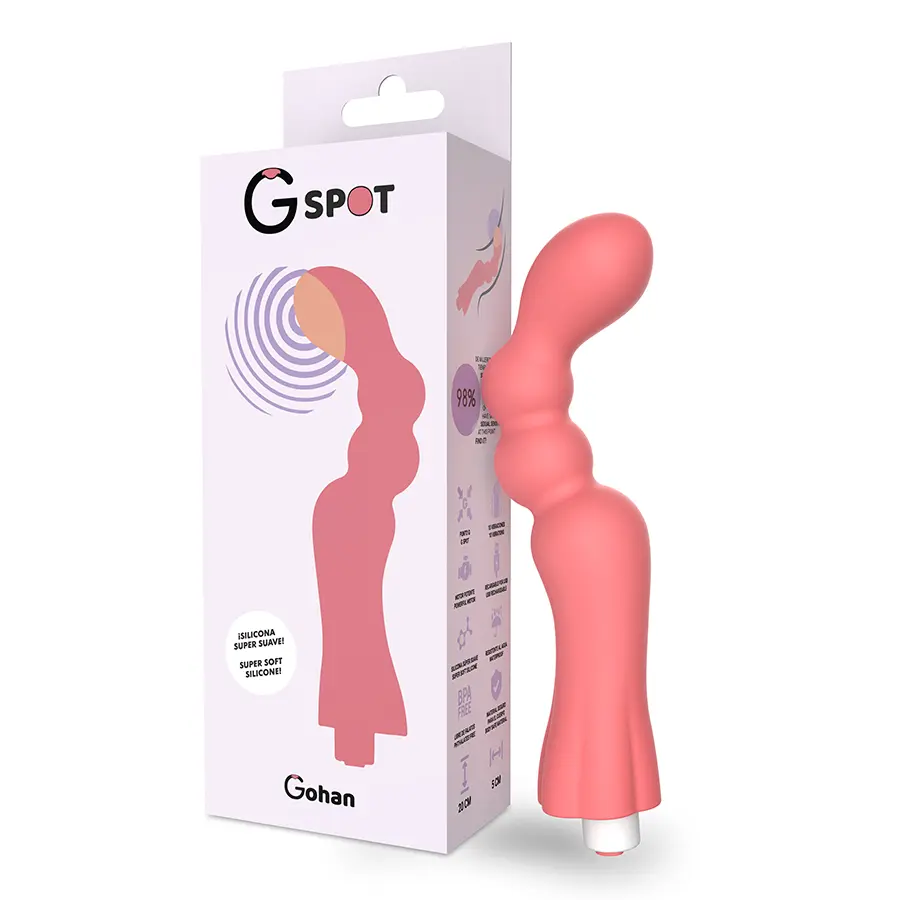 Vibrators GOHAH Silikons Gaiši sarkans, D-221265