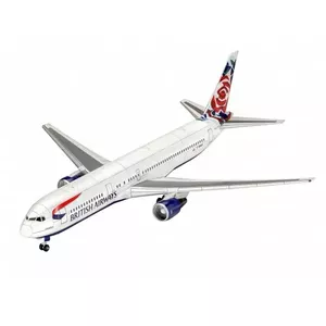 Fixed-wing aircraft model REVELL Boeing 767-300ER British Airways Chelsea Rose — assembly kit, scale 1:144, length 371 mm, wingspan 329 mm, height 117 mm