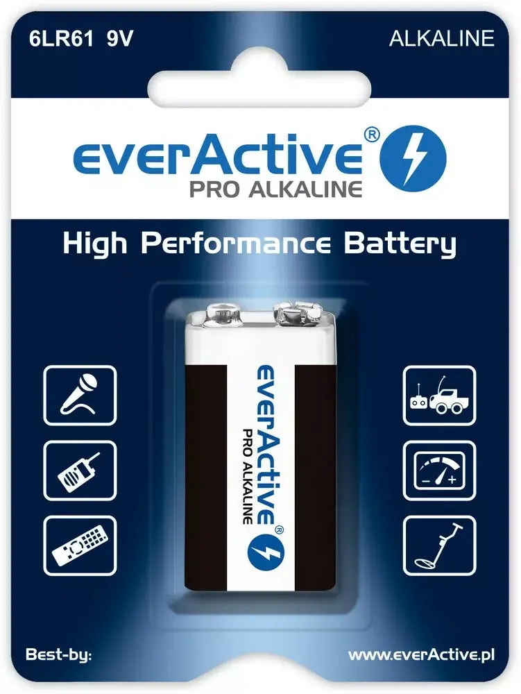 9V akumulators everActive EV6LR61-PRO Photo 3
