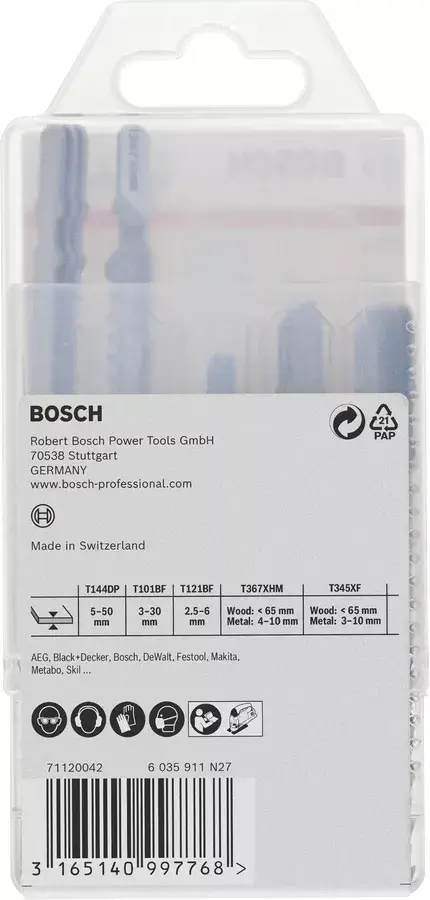 Полотно для лобзика Bosch 2 607 011 438 Photo 2