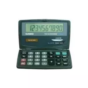 Calculator CASIO SL-210TE-WA-EC 10-digit solar and battery powered desktop calculator