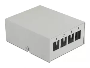 Keystone Patch Panel DeLOCK 43407 4 Port Grey