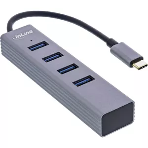 InLine USB-C 3.2 Multi Hub (4x USB-A 5Gb/s), OTG, aluminium housing