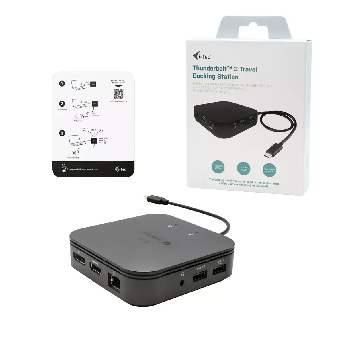 Портативный док i-tec Thunderbolt 3 Dual 4K Display Photo 4