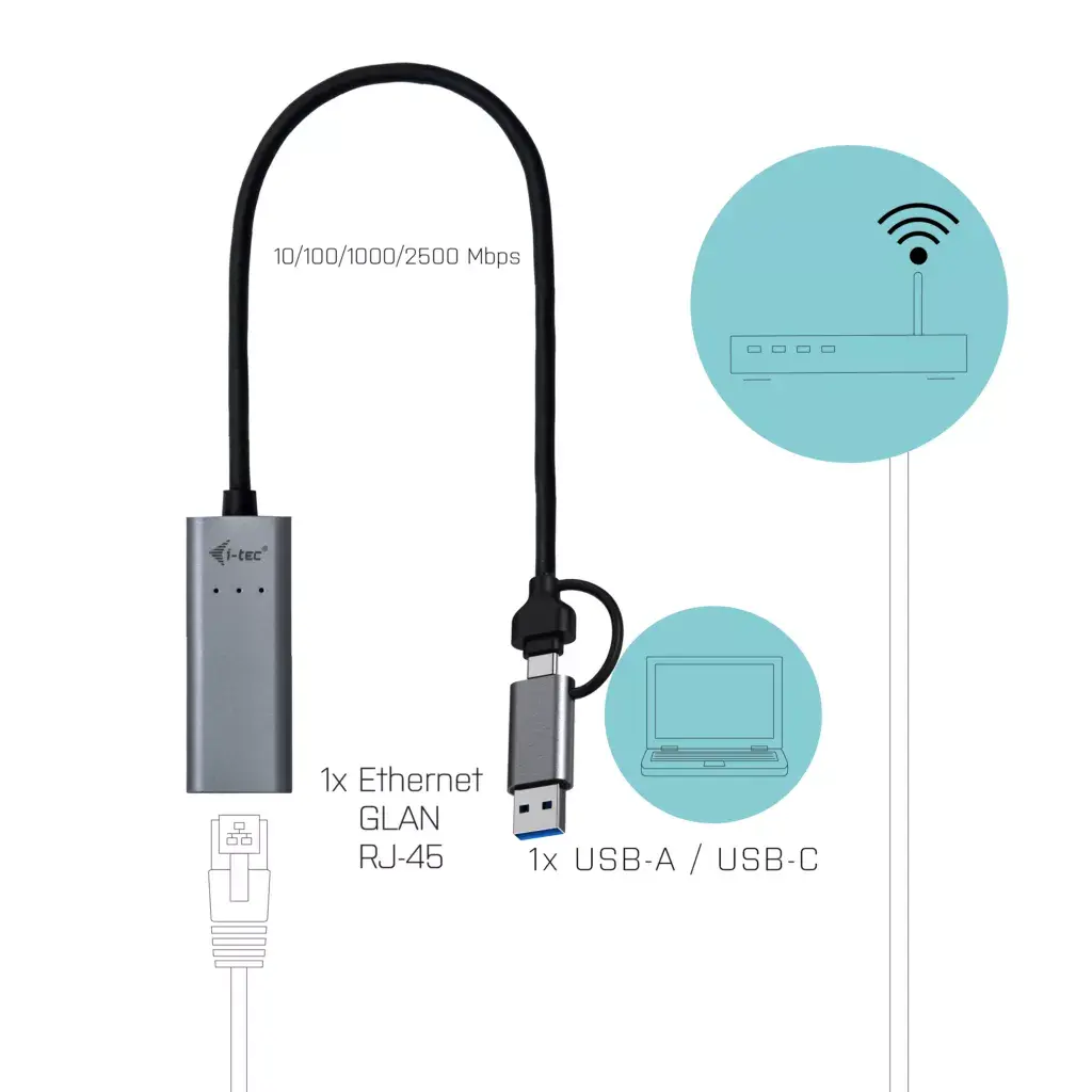Адаптер Ethernet i-tec Metal C31METAL25LAN Photo 3