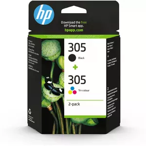 Kārtridžs HP 305 2-Pack Standarta Izeja Melns Trīsvienība