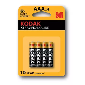 Alkaline AAA single-use batteries Kodak — 1.5 V, pack of 4