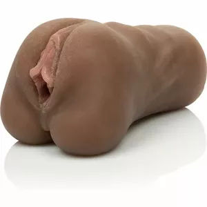 Силиконовый мастурбатор California Exotics Stroke It Pussy — коричневый, силикон