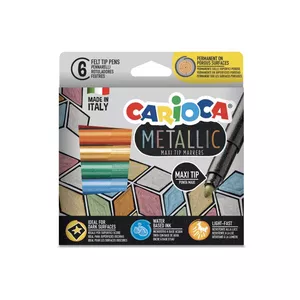 Carioca 43161 felt pen Metallic, Multicolour 6 pc(s)