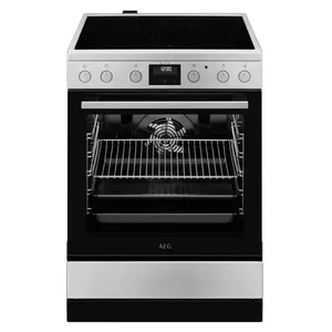 AEG CCB6446ABM Freestanding cooker Electric Ceramic Stainless steel A